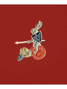 Металлический значок Heart of Moscow «Заяц на человеке-улитке» серия Страдающее средневековье