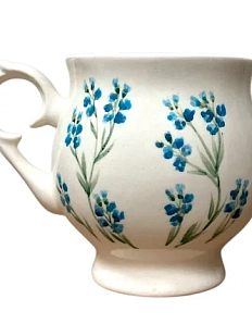 Кружка ручной работы Верба керамика ландыш «Незабудки», керамика, 300 мл