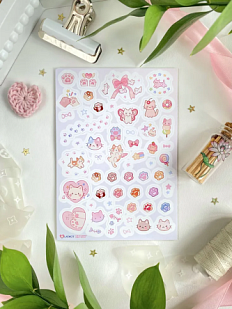 Стикерпак «Котята и Лапки», А6