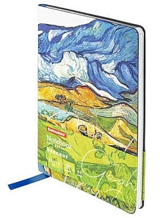 Блокнот «Van Gogh» в клетку, А5, 80 листов, зелёный