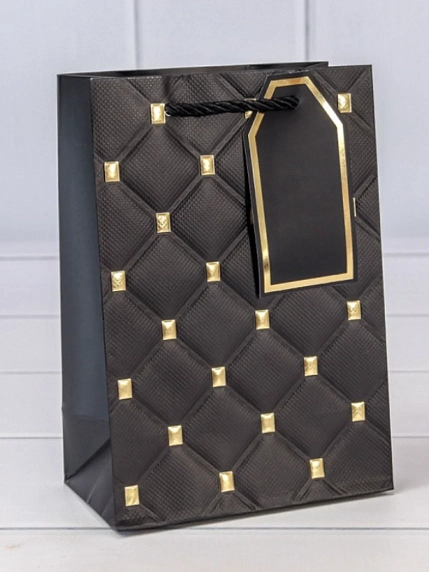 Пакет подарочный с тиснением,  14х20 см, фото 2.