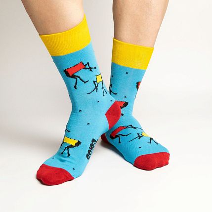 Носки «Индикатор с планеты Блук», р-р 38-41, голубые, фото 2.