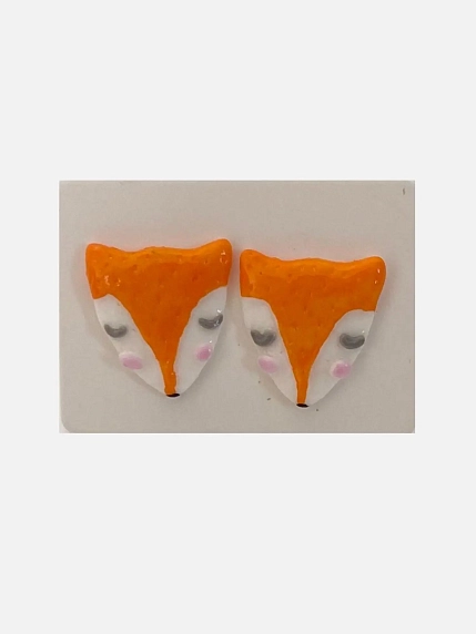 Подарочный набор украшений ручной работы Радость Рядом «Лисички» с открыткой, фото 4.