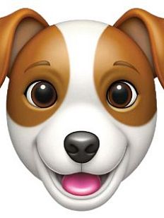 3D Стикер на телефон с собакой, джек-рассел-терьер, объёмный