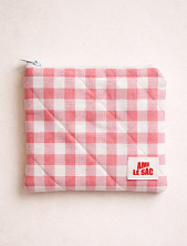 Мини-кошелёк ручной работы АМИ (Ami lé sac), розовая клетка