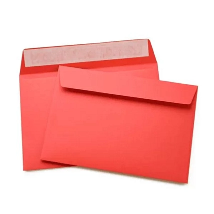 Конверт красный С6, фото 3.