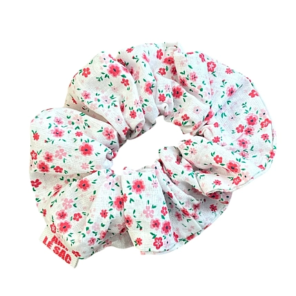 Резинка для волос АМИ (Ami lé sac) «Розовые цаеточки», хлопок, фото 2.