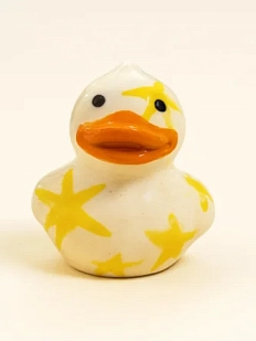 Керамическая фигурка Утёнок в звёздах, 4 см