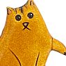 Брошь ручной работы «Коричневый кот», превью фото 2