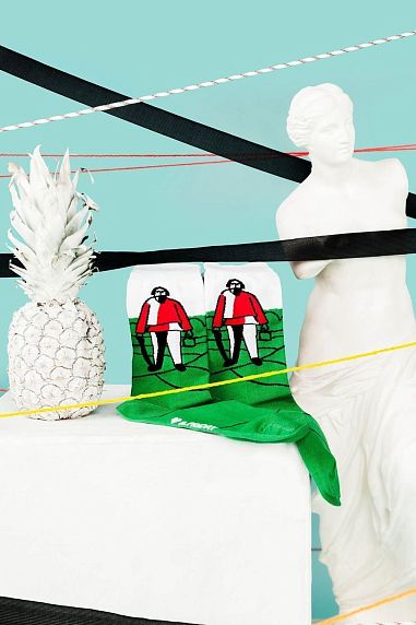 Носки «На сенокосе», р-р 38-41, зелёные, фото 3.