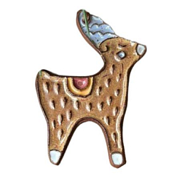 Ёлочная игрушка из керамики «Олень», Partala ceramics
