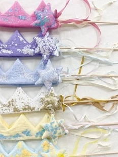 Корона БУКА «Воссияй», бархатная, морозная слива