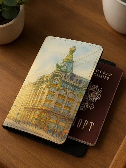 Обложка на паспорт DARI DARI «Дом компании Зингер», искусственная кожа, фото 2.