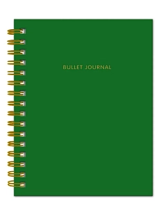 Блокнот-органайзер Bullet Journal, тёмно-зелёный, А5