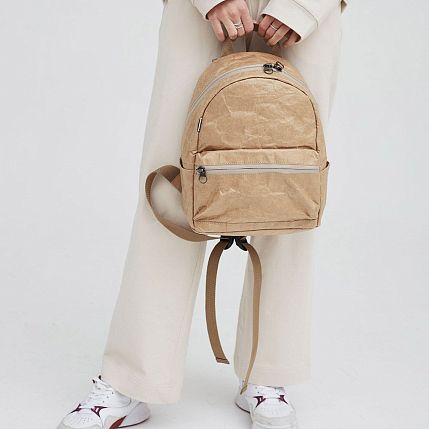 Рюкзак Ranzel Bags «Latifa Kraft», тайвек, песочный, фото 4.