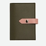 Обложка органайзер для документов с ремешком Kokosina bags, искусственная, хаки, превью фото 1