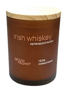 Соевая свеча в стеклянном стакане «Ирландский виски», 150 мл