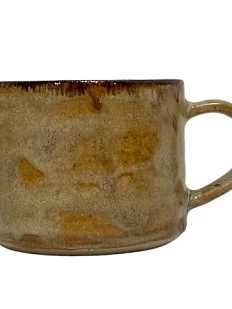 Кружка ручной работы Кимбриа, коричневая, керамика, 300 мл