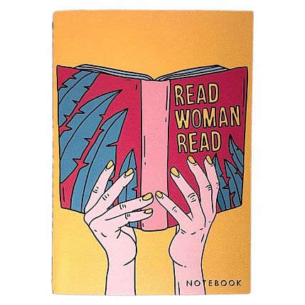 Тетрадь нелинованная «Read woman», А5, фото 1.