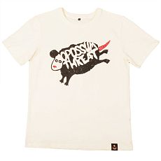 Футболка Barking Store «Opossum threat», L жен., кремовый