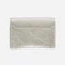 Cкладной кошелёк визитница ручной работы, Kokosina bags, натуральная кожа, серебряный, превью фото 2
