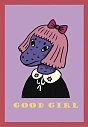 Обложка на паспорт Валя Карнавалова «Good Girl», лиловая, ПВХ, превью фото 1