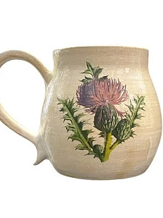 Кружка ручной работы Керумбия «Репейник», серая, керамика, 350 мл