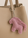 Вязаный брелок «Лошадка», сиреневый, превью фото 2