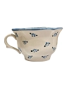 Чайная пара ручной работы Slowday Ceramics «Синие цветочки», полуфарфор, 200 мл, превью фото 3