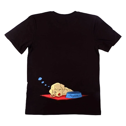 Футболка Barking store «Догзилла», М жен., чёрный, фото 2.