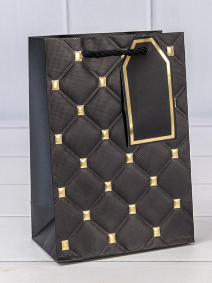 Пакет подарочный с тиснением,  14х20 см, фото 2.