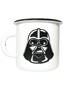Эмалированная кружка Магтрэп «Darth Vader», белая, 400 мл