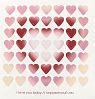 Стикерпак с сердечками «I love you baby», 10 х 10 см, превью фото 1