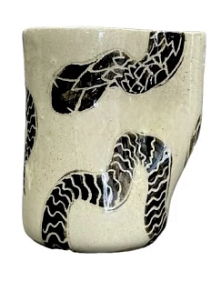 Кружка ручной работы «Змейка», керамика, 300 мл