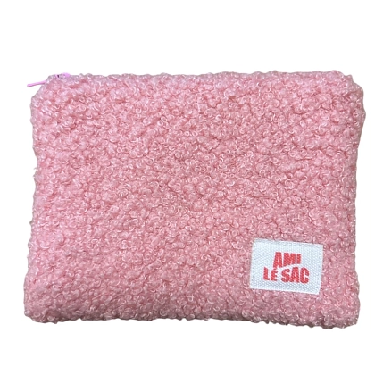 Мини-кошелёк ручной работы АМИ (Ami lé sac), розовый барашек, фото 1.