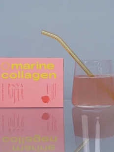 Морской коллаген с клубникой в стике, 1 шт