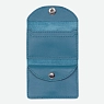Cкладной кошелёк визитница ручной работы, Kokosina bags, натуральная кожа, васильковый, превью фото 3