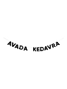 Бумажная гирлянда из букв Tak.sebe.prazdnik «AVADA KEDAVRA», чёрная, картон, 240 г/м², превью фото 1