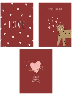 Набор открыток DARI DARI для любимых №2, 3шт.