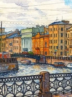 Обложка на студенческий билет DARI DARI «Канал Грибоедова», экокожа