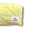Косметичка ручной работы АМИ (Ami lé sac) «Bebesss», жёлтая клетка, превью фото 3