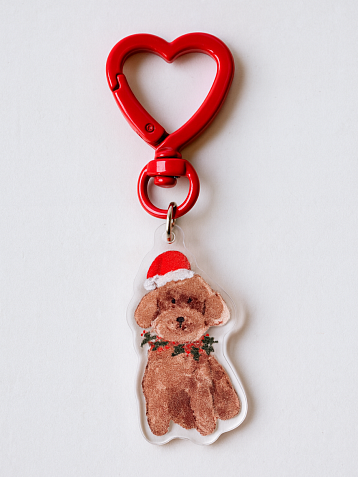 Брелок «Новогодний пудель», 4 см, фото 3.