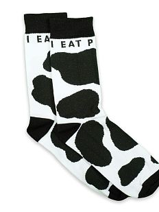 Носки Barking Store «I eat plants », р-р 40-45, чёрно-белые