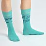Носки «Препятствия временны, стоить верить», р-р 42-46, бирюзовые, превью фото 2