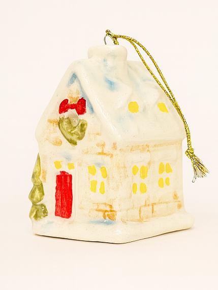 Ёлочная игрушка «Домик», 7 см, фото 2.