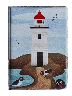 Обложка для паспорта «Маяк Токаревского», голубой