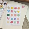 Стикерпак «Акварельные сердечки», А6, превью фото 2