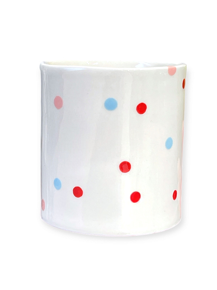 Стакан ручной работы «Конфетти», полуфарфор, 390 мл, фото 1.