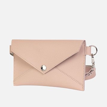 Сумка-конверт Kokosina bags, искусственная кожа, нежно-розовый, фото 2.