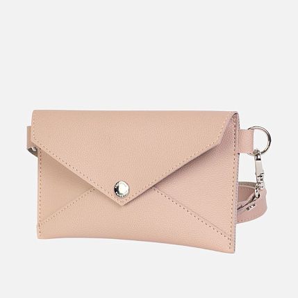 Сумка-конверт Kokosina bags, искусственная кожа, нежно-розовый, фото 2.
